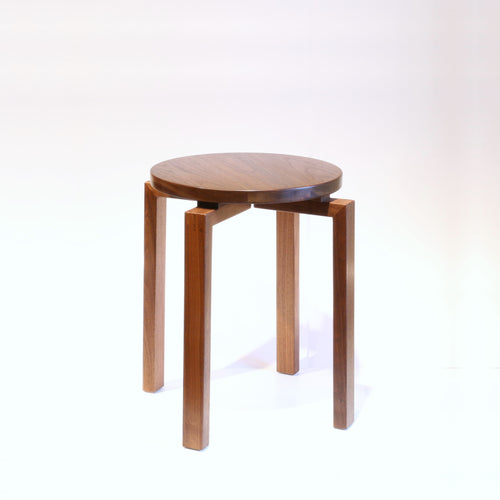 Kantti stool in walnut by Deka