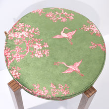 Load image into Gallery viewer, Removable seat pad in Florence Broadhurst The Cranes velvet
