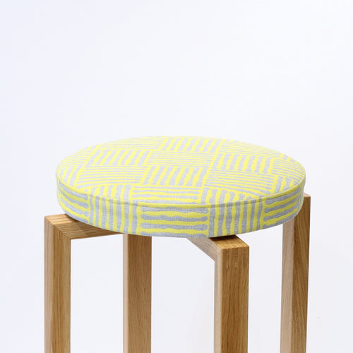 Removable seat pad for stool by Deka